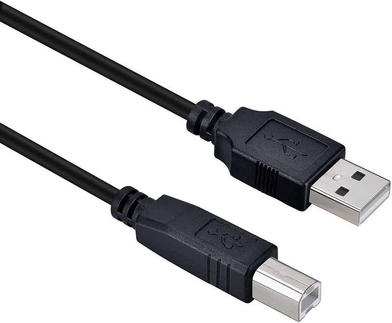 Storel Midi Controller Cable USB 2.0 Type-A to Type-B Printer Cable Cord for Audio Interface, Yamaha Casio Digital Piano, Midi Keyboard, USB Microphone, Mixer, Speaker, Monitor, Instrument, for Laptop Mac PC - Image 1